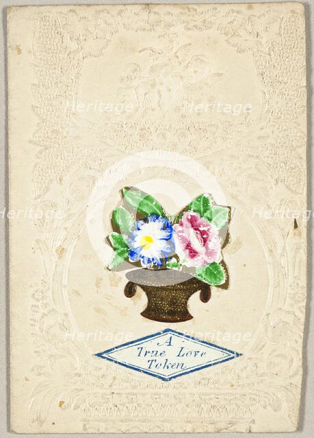 True Love Token (Valentine), 1850/59. Creator: John Windsor.