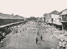 'Bazaar scene, native quarter', Calcutta, India, 1895.  Creator: Unknown.