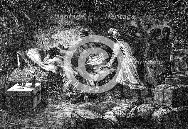 Death of David Livingstone, Scottish missionary and explorer, 1 May 1873 (1877). Artist: Unknown