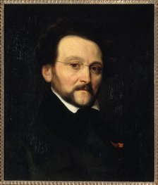 Portrait of Léon Cogniet (1794-1880), painter, c1840. Creator: Charles-Emile-Callande de Champmartin.