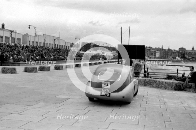 1954 TVR RGS Atalanta bodied prototype, Morecambe rally Artist: Unknown.