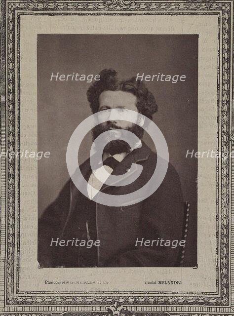 Portrait of Camille Flammarion (1842-1925), 1880. Creator: Melandri, Achille (1845-1905).