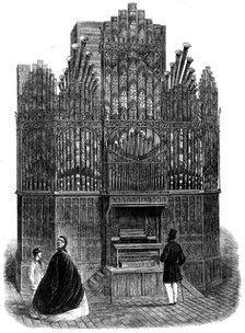 The International Exhibition: church organ built by Messrs. Forster and Andrews, of Hull, 1862. Creator: Unknown.