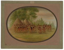 Eagle Dance - Choctaw, 1861/1869. Creator: George Catlin.