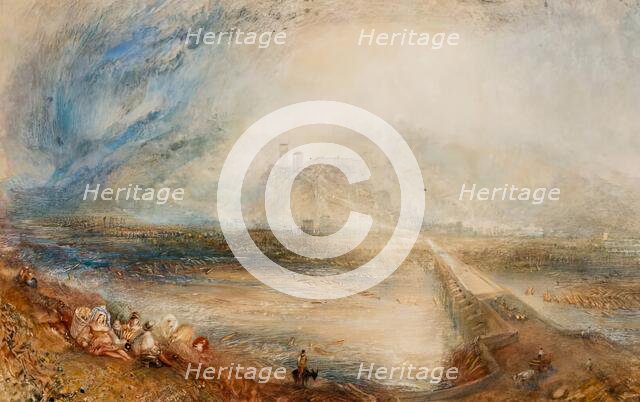 Bellinzona from the Road to Locarno, 1843. Creator: JMW Turner.