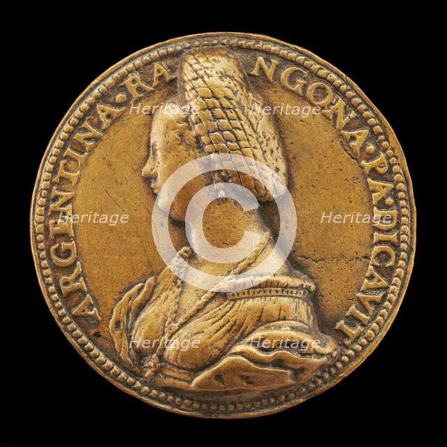 Argentina Pallavicini, died 1550, Wife of Guido Rangoni, Poetess and Botanist. Creator: Antonio Vicentino.