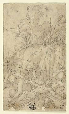 Christ Being Nailed to the Cross, n.d. Creator: Friedrich Sustris.