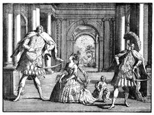 'Berenstat, Cuzzoni and Senesino' c1725.Artist: William Hogarth