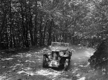 MG NA competing in the B&HMC Brighton-Beer Trial, Fingle Bridge Hill, Devon, 1934. Artist: Bill Brunell.