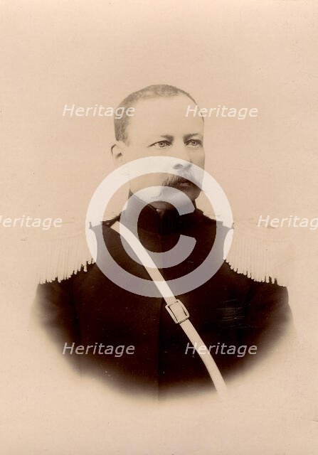 Vasily Ivanovich Yanenko - commander of the Krasnoyarsk Mounted Cossack Hundred., 1890. Creator: Unknown.