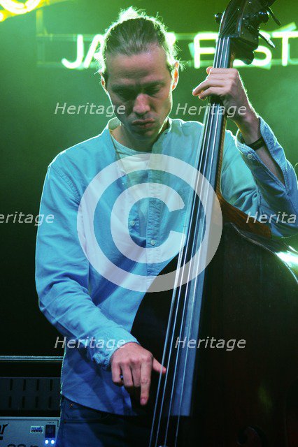 Jasper Hoiby, Love Supreme Jazz Festival, Glynde Place, East Sussex, 2014. Artist: Brian O'Connor.