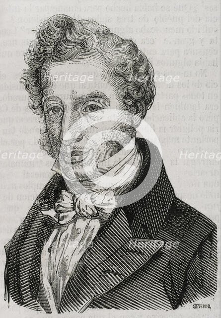 Francisco Martínez de la Rosa, (1787-1862), Spanish statesman and dramatist, 1853. Creator: José Severini.