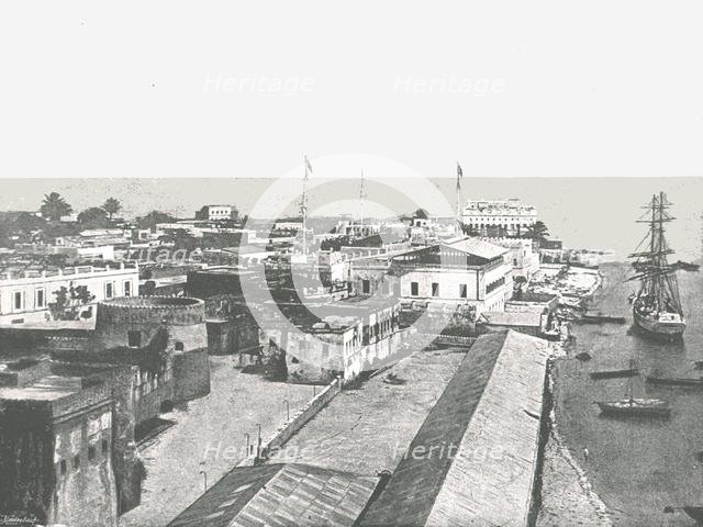 General view of the capital, Zanzibar, 1895.  Creator: Unknown.