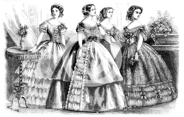 Fashions for April, 1857. Creator: Unknown.