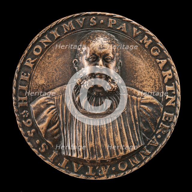 Hieronymus Paumgartner, 1498-1565, Patrician of Nuremberg [obverse], 1553. Creator: Joachim Deschler.