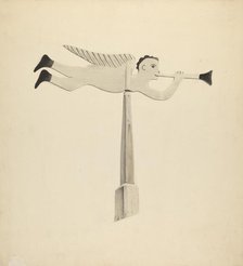 Weather Vane - Angel Gabriel, c. 1938. Creator: Howard Weld.