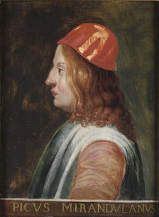 Portrait of Giovanni Pico della Mirandola, c. 1660. Artist: Anonymous  