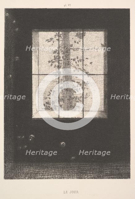 Day (Le Jour), from the series, Dreams (Songes), plate VI, 1891. Creator: Odilon Redon.