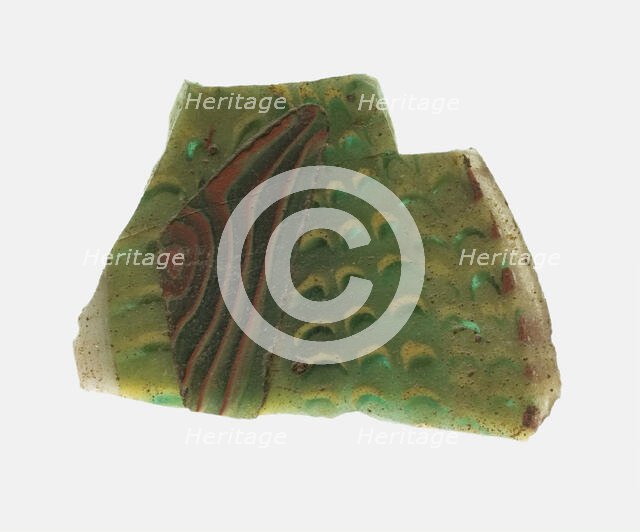 Fragment of a Revetment Depicting Fish Scales, 1st century BCE-1st century CE. Creator: Unknown.