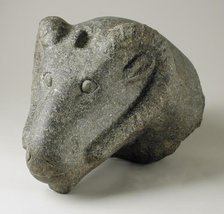 Head of a Cryosphinx, Late Period (724-333 BCE). Creator: Unknown.