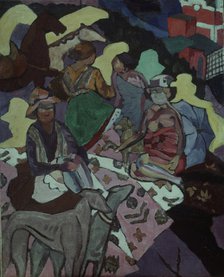 At the seaside, 1915-1916. Artist: Lentulov, Aristarkh Vasilyevich (1882-1943)