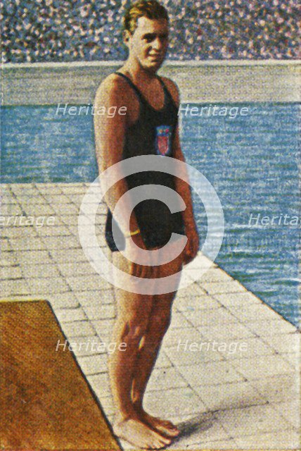 American swimmer Johnny Weissmuller, 1928. Creator: Unknown.