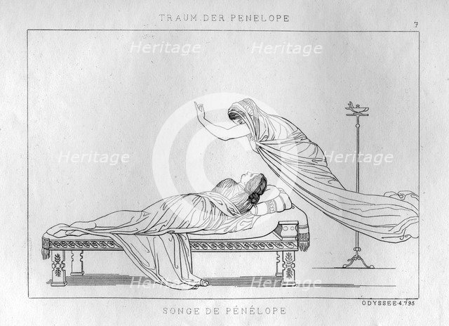 'Penelope's dream', c1833. Artist: Unknown