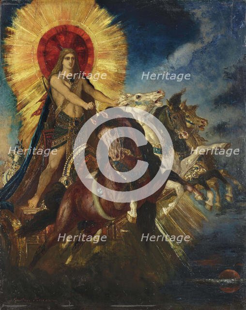 Le char d'Apollon ou Phébus-Apollon. Creator: Moreau, Gustave (1826-1898).