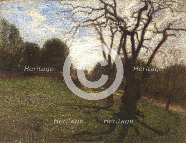 Trees and clouds at Villa Borghese, 1906.