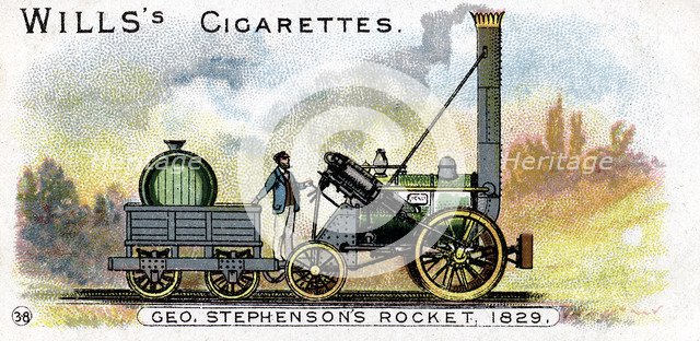 George Stephenson's locomotive 'Rocket', 1829 (1900). Artist: Unknown
