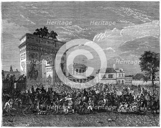 Entry of the National Guard into Paris, after the Prussian campaign, 1807 (1882-1884). Artist: Unknown