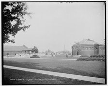 Garden & Hurlburt i.e. Hurlbut Library, Water Works Park, Detroit, between 1890 and 1901. Creator: Unknown.
