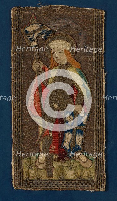 Fragment (From an Orphrey Band), Germany, 16th century. Creator: Unknown.