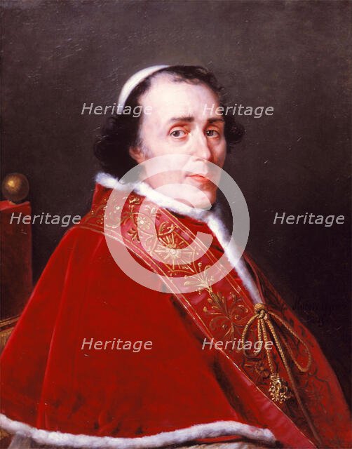 Portrait of Pope Pius VII, 1805. Creator: Robert Lefevre.