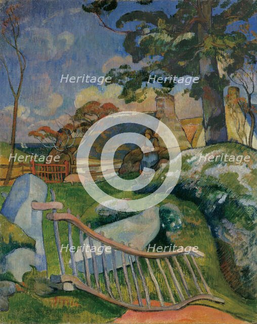 The Gate (La Barrière), 1889. Creator: Gauguin, Paul Eugéne Henri (1848-1903).