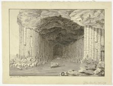 Fingal's Cave, 1772. Creator: John Cleveley the Younger.