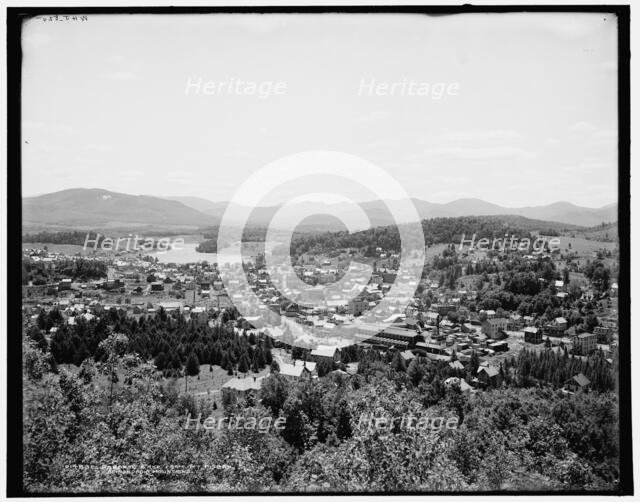 Saranac Lake from Mt. Pisgah, Adirondack Mountains, c1902. Creator: William H. Jackson.