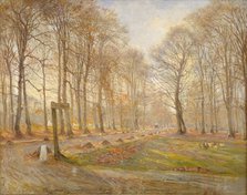Late Autumn Day in the Jægersborg Deer Park, North of Copenhagen, 1886. Creator: Theodor Esbern Philipsen.