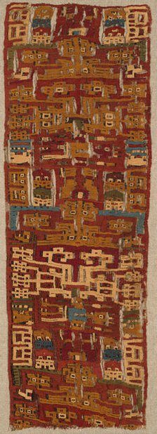 Fragment, Peru, 200 B.C./A.D. 600. Creator: Unknown.