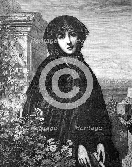 "Grief" - painted by Schlessenger, 1857. Creator: Schlessenger.