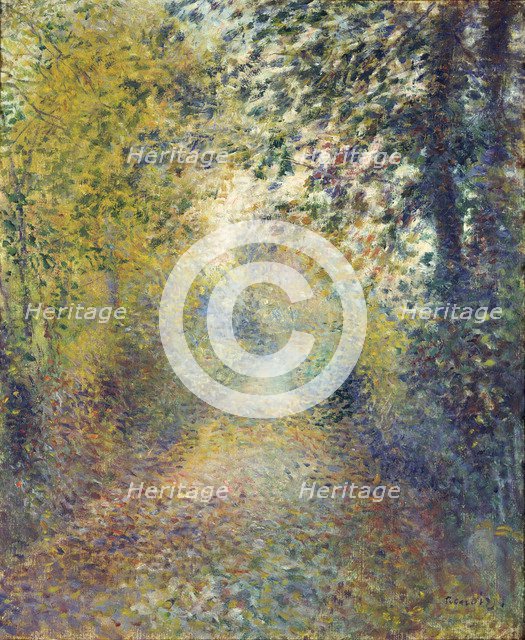 In the Woods, c. 1880. Artist: Renoir, Pierre Auguste (1841-1919)