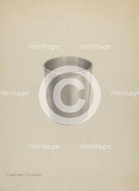 Silver Mug, c. 1937. Creator: Vincent Carano.