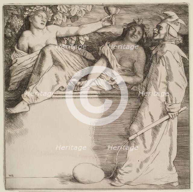 The Wine Drinkers, 1904. Creator: William Strang.