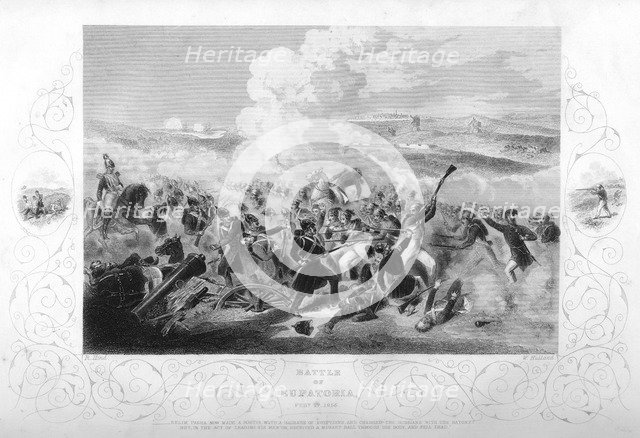 The Battle of Eupatoria during the Crimean War, 1855 (1857).Artist: W Hulland