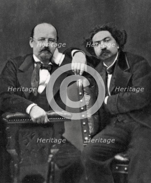 Emile Erckmann and Alexandre Chatrian, French writers, 1887. Artist: Unknown