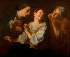 The Seduction, c1752. Creator: Traversi, Gaspare (1732-1769).