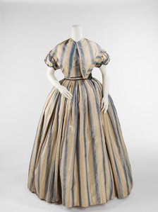 Evening dress, American, ca. 1848. Creator: Unknown.