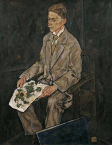 Portrait of Dr. Franz Martin Haberditzl, 1917. Creator: Egon Schiele.