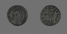 Coin Portraying Emperor Galerius Maximianus, (305 ?). Creator: Unknown.