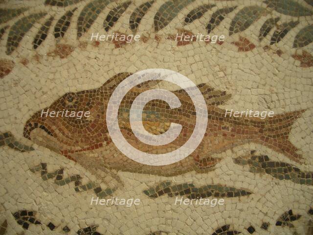 Mosaic, El Jem Museum, El Djem, Tunisia, 2009. Creator: Amanda Waite.